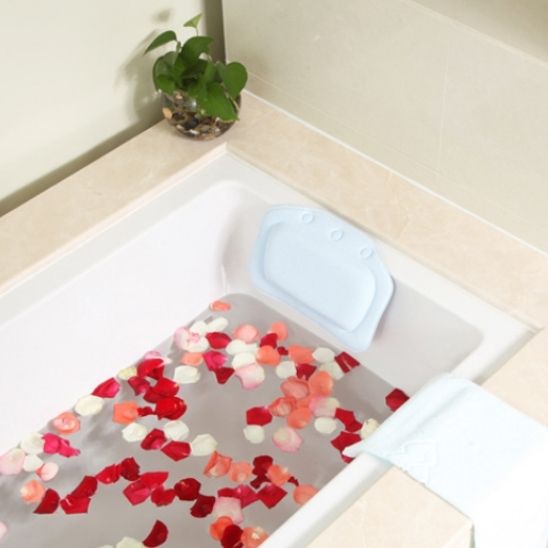 coussin de bain blanc
