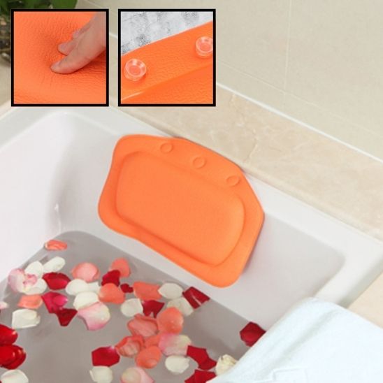 coussin de bain orange