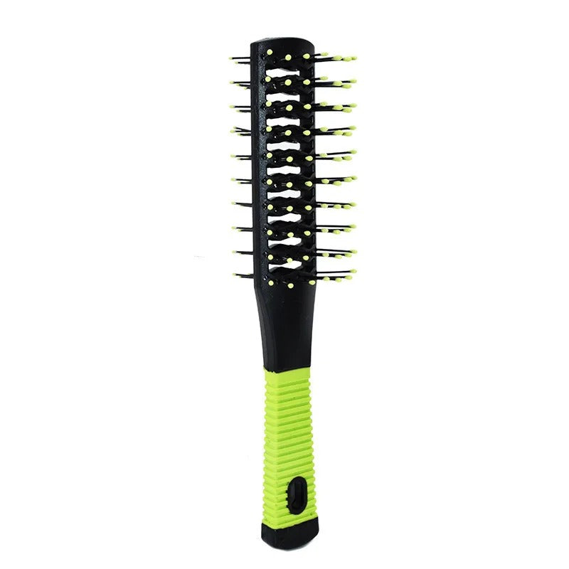 peigne de massage avec poignee verte